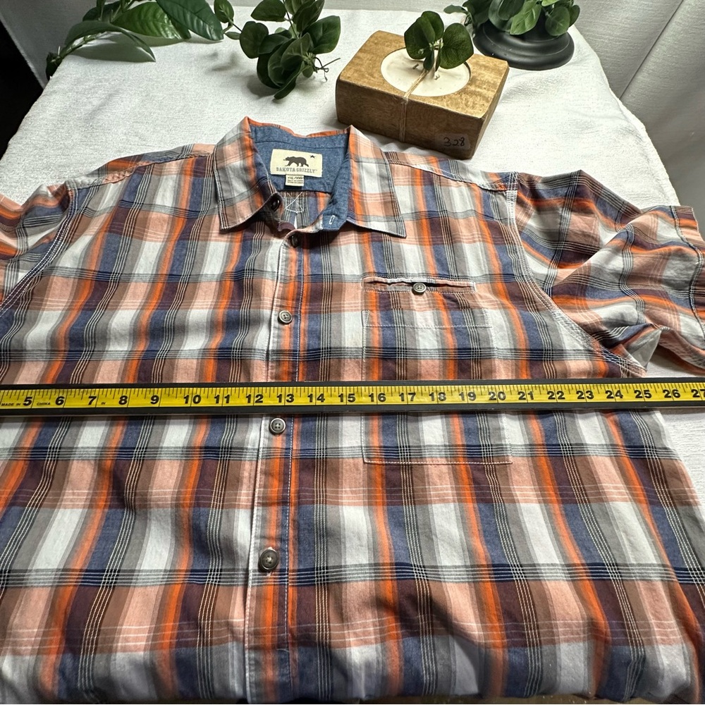 Dakota Grizzly Casual Men's Short Sleeve Button-up Plaid Shirt XXL - Picture 10 of 10